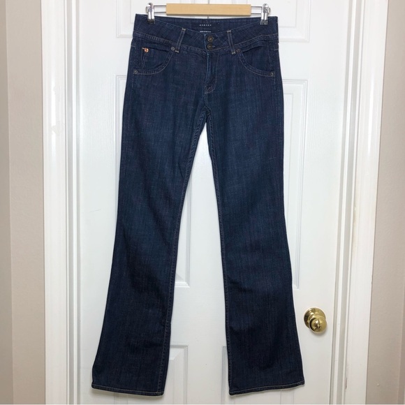 Hudson Made Usa Style W170DSX Mid Rise 2 Button Zipper Bootcut Dark Wash Jean 28 - Picture 2 of 16